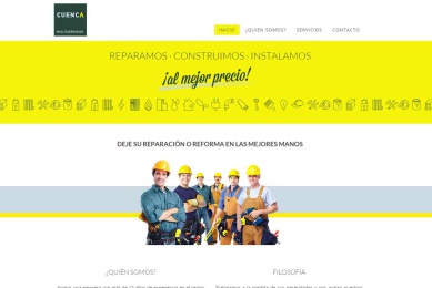 Página web empresa de reformas Multiservicios Cuenca